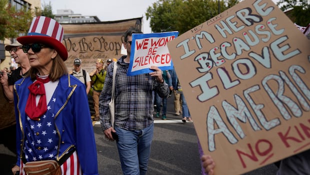 A nationwide day of ‘no Kings’ protests against Trump in the US